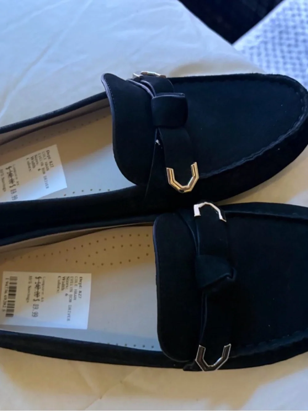 Classic Black Suede Cole Haan Women's Loafers